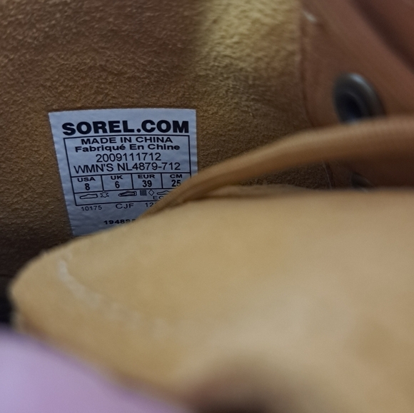 Sorel hi-line lace suede boot geo yellow jet 8 NWT - Picture 8 of 8